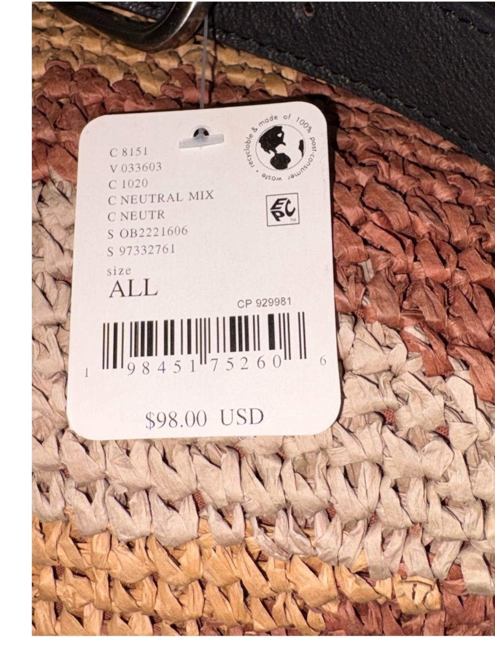 Free People Woven Shoulder Bag in Brown and Cream Tones - Picture 4 of 6